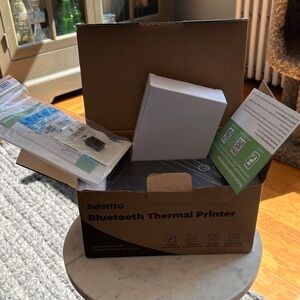 SVANTTO Bluetooth Thermal Printer - Black